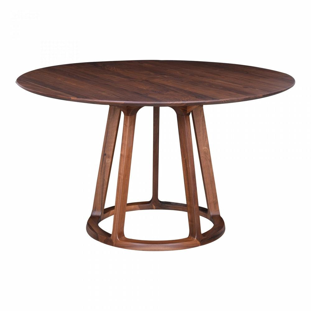 Aldo Round Dining Table Walnut Dining Room