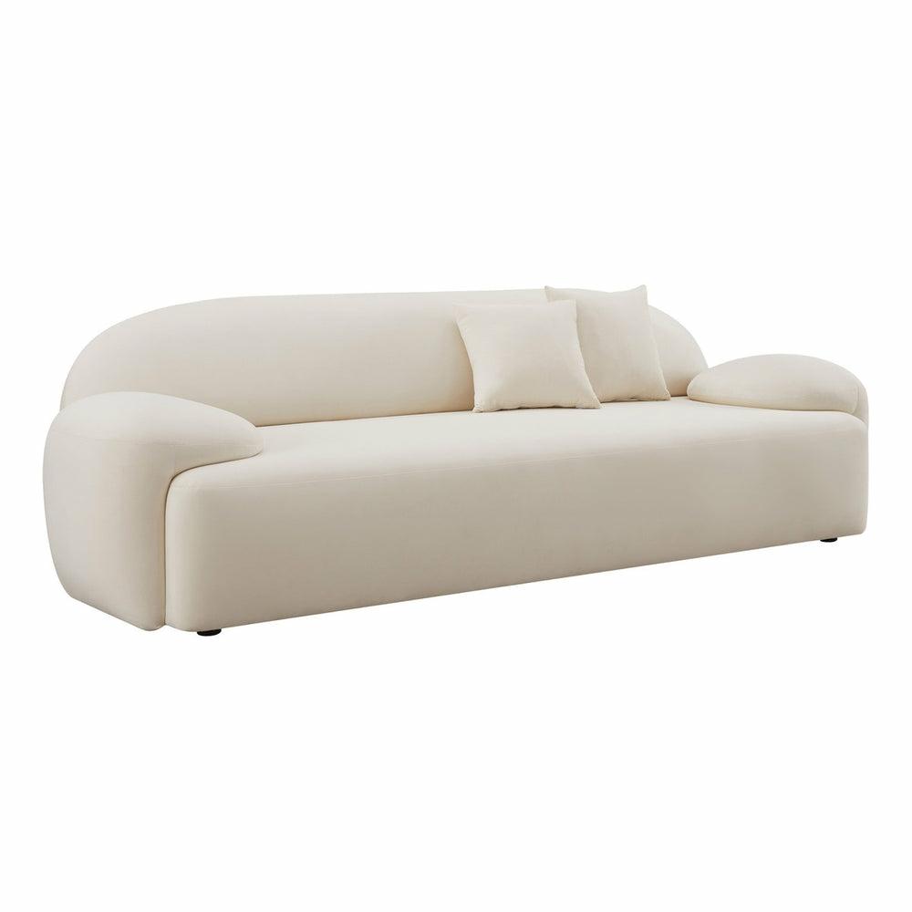 Allegra Cream Velvet Sofa Living Room