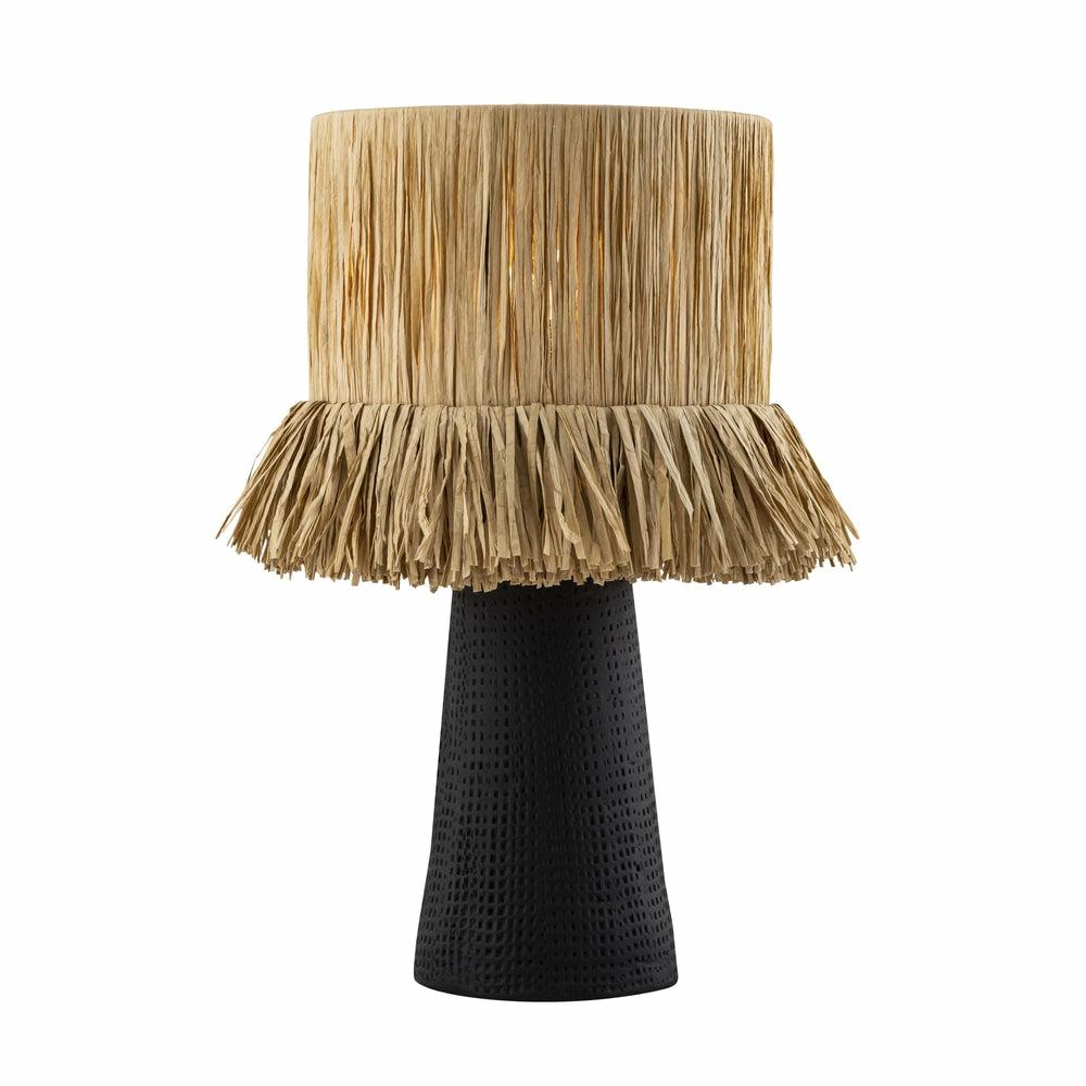 Amira Rafia Natural Table Lamp Home Decor