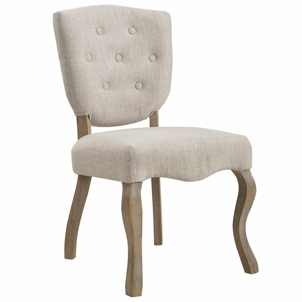 Bay Vintage French Linen Dining Chair Dining Chairs Beige