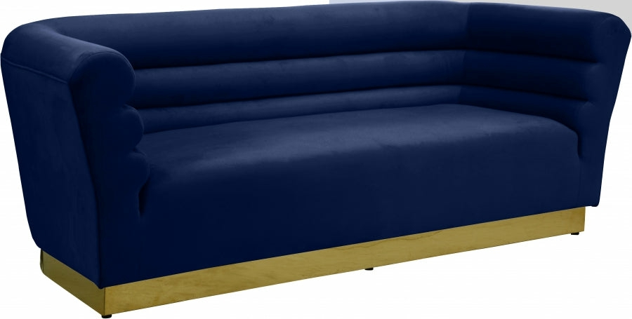 Bellini Velvet Sofa Living Room Blue