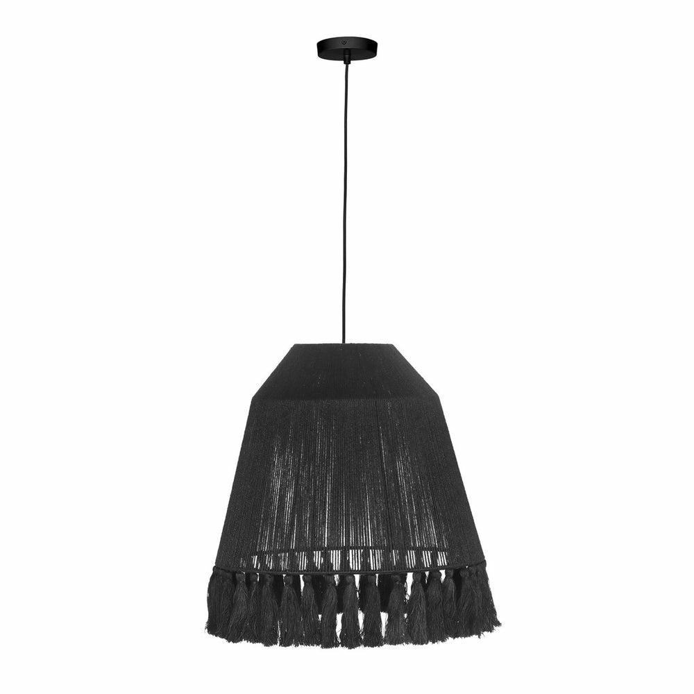 Bokaro Black Jute Large Pendant Lamp Home Decor