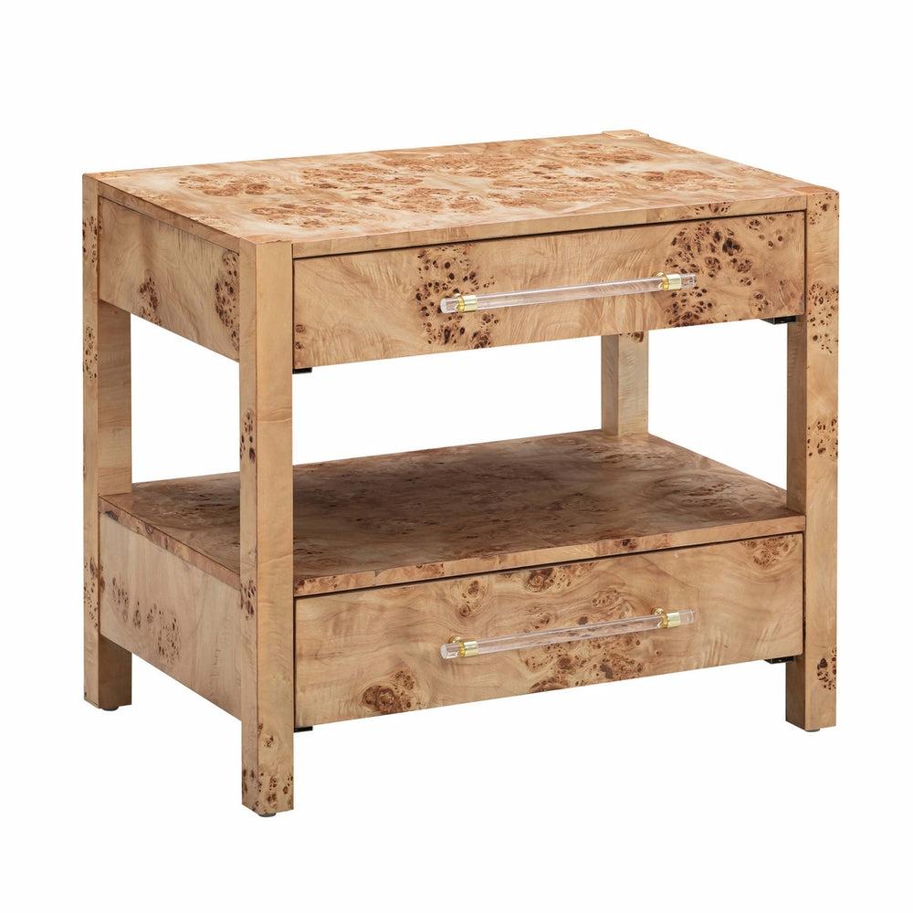 Brandyss Burl Nightstand Bedroom Room Natural