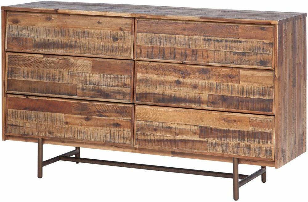 Bushwick Wooden 6 Drawer Dresser Bedroom Room