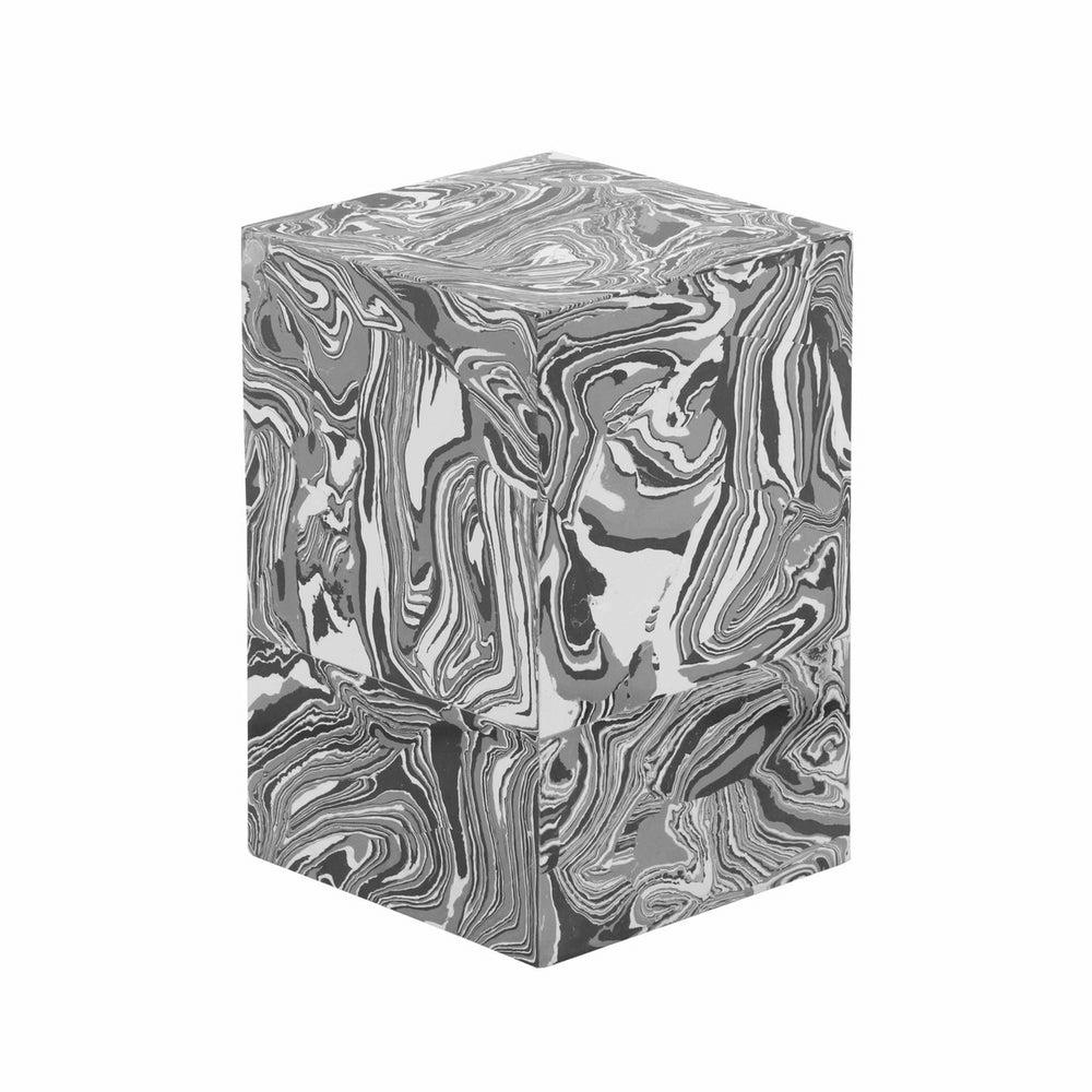 Camryn Swirled Resin Side Table Living Room