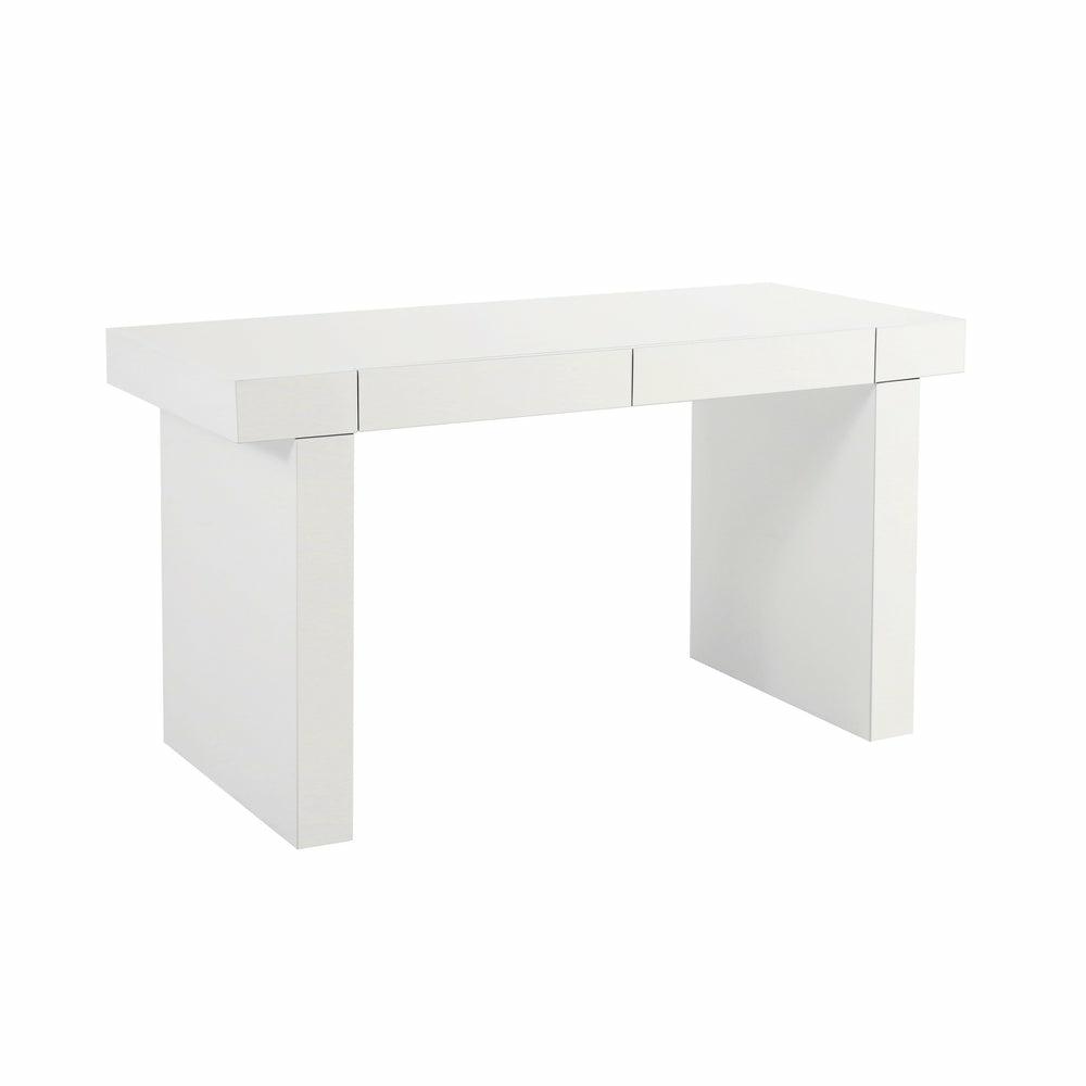 Clara Glossy White Lacquer Desk Office