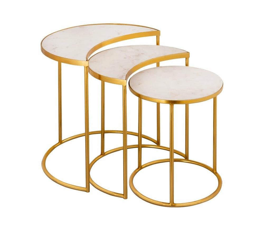 Crescent Nesting Tables Living Room