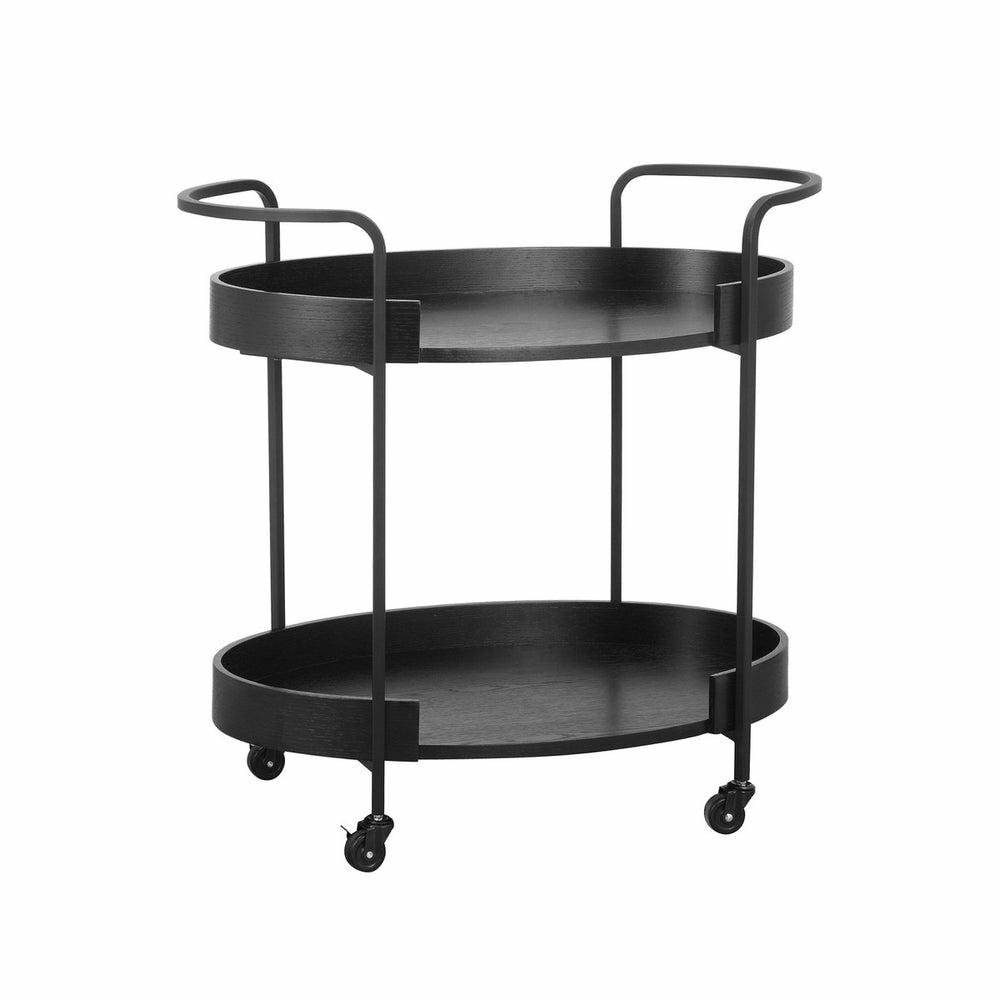 Cyril Black Bar Cart Bar Stools & Carts