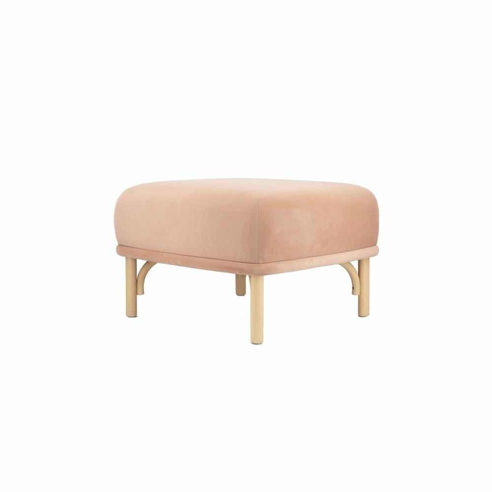 Desiree Velvet Ottoman Bedroom Room Cream