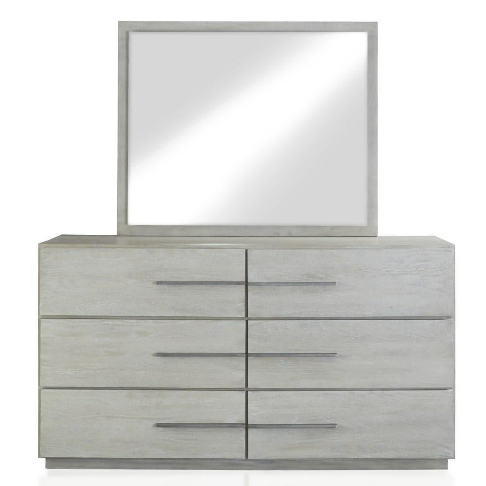 Destination Six Drawer Dresser In Cotton Grey Bedroom Room