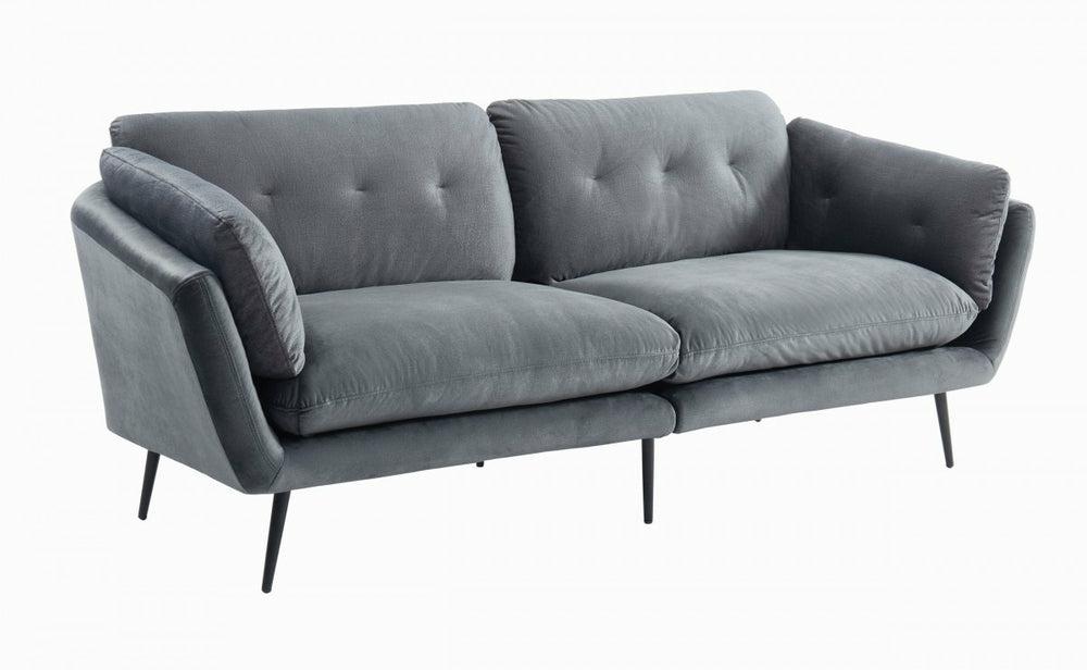 Divani Casa Cody – Modern Fabric Sofa Living Room Dark Grey