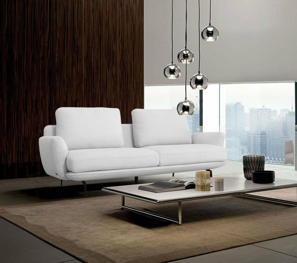 Divani Casa Dolly Modern – Off White Fabric Sofa Living Room