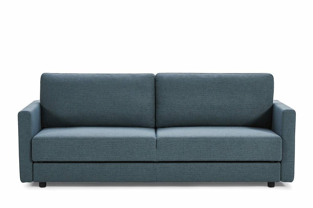 Divani Casa Fredonia Modern Blue-Green Fabric Sofa Bed W/ Storage Futons & Sofa Beds