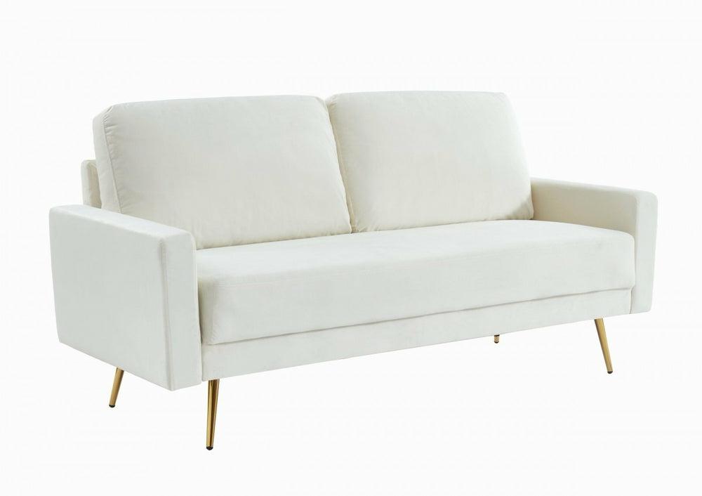 Divani Casa Huffine – Modern Fabric Sofa Living Room Beige