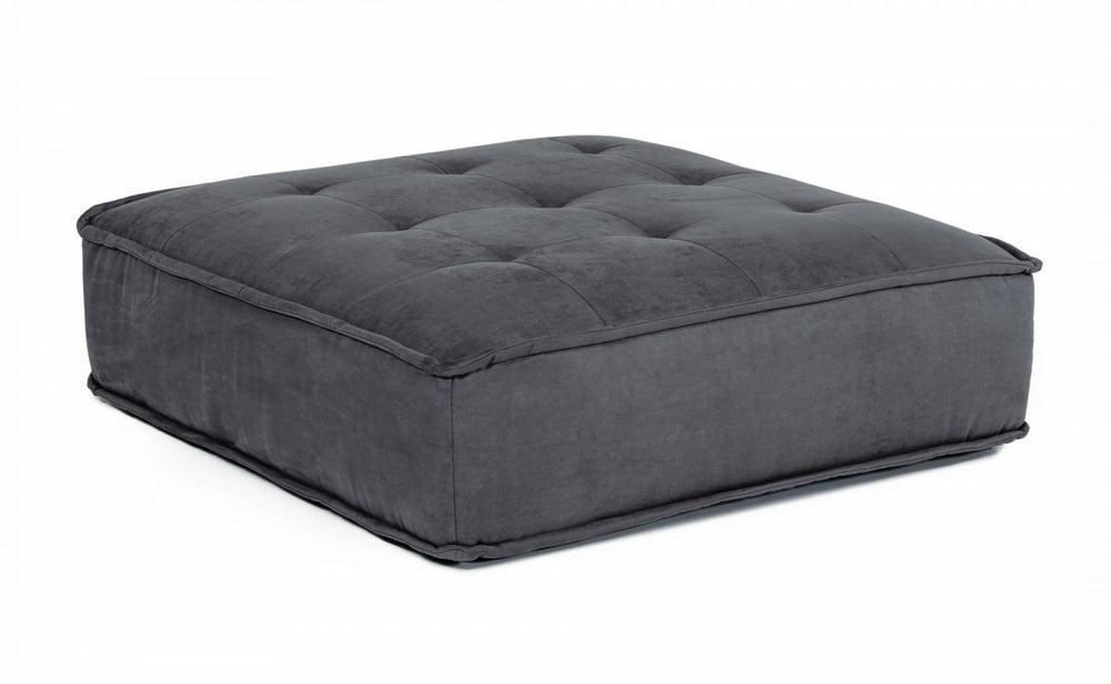 Divani Casa Nolden – Waterproof Dark Grey Fabric Ottoman Bedroom Room