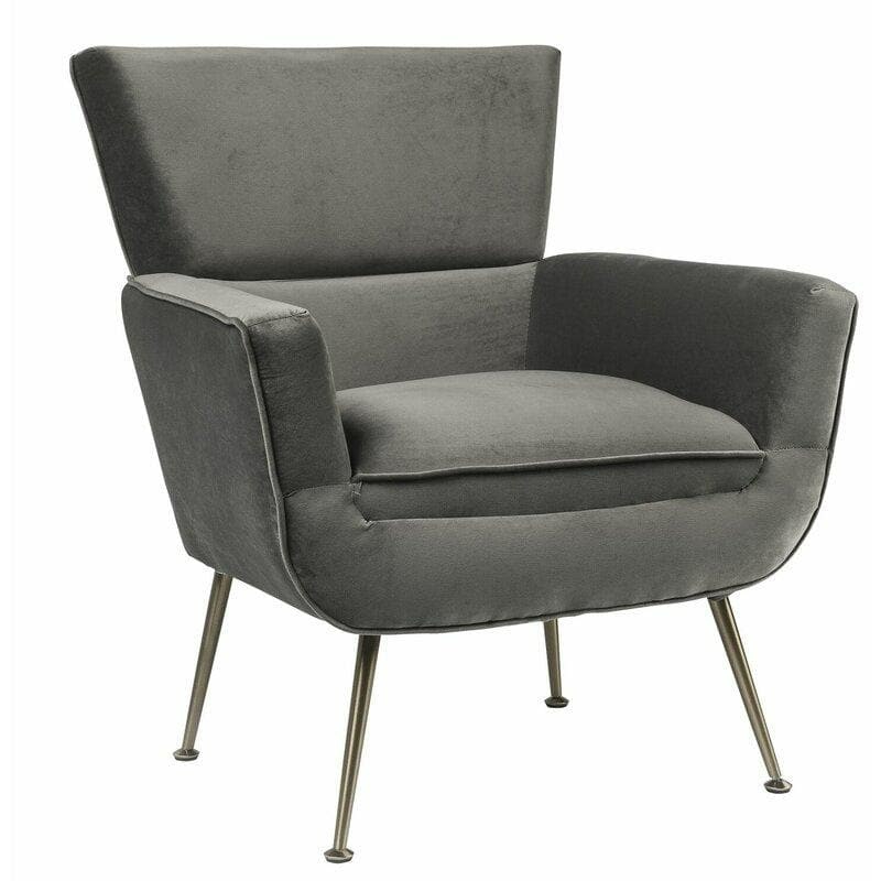 Dones Wingback Velvet Accent Chair Accent Chairs