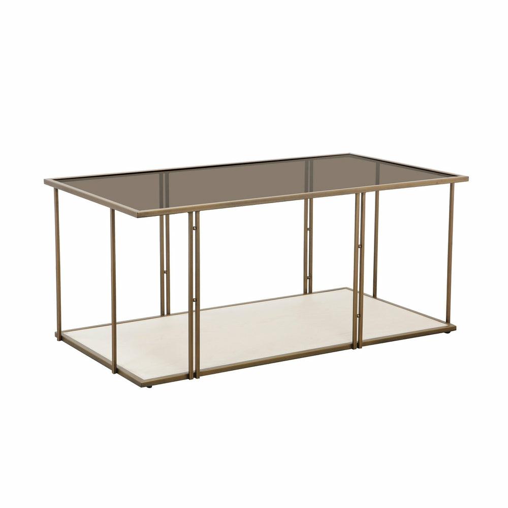 Emma Ash & Glass Coffee Table Coffee Table Brown