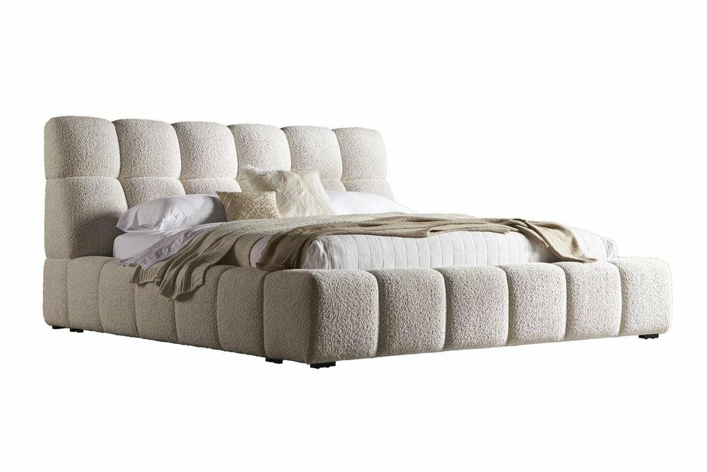 Escape Boucle Bed – Fluffy River Rock Bedroom Room