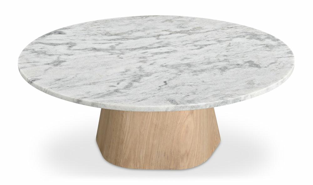 Evelyn Coffee Table Ashen Grey Matrix Marble Coffee Table