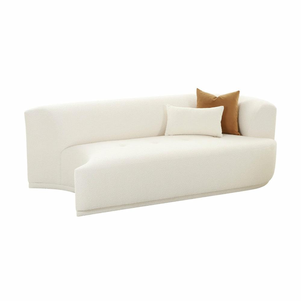 Fickle Cream Boucle Modular Raf Loveseat Living Room