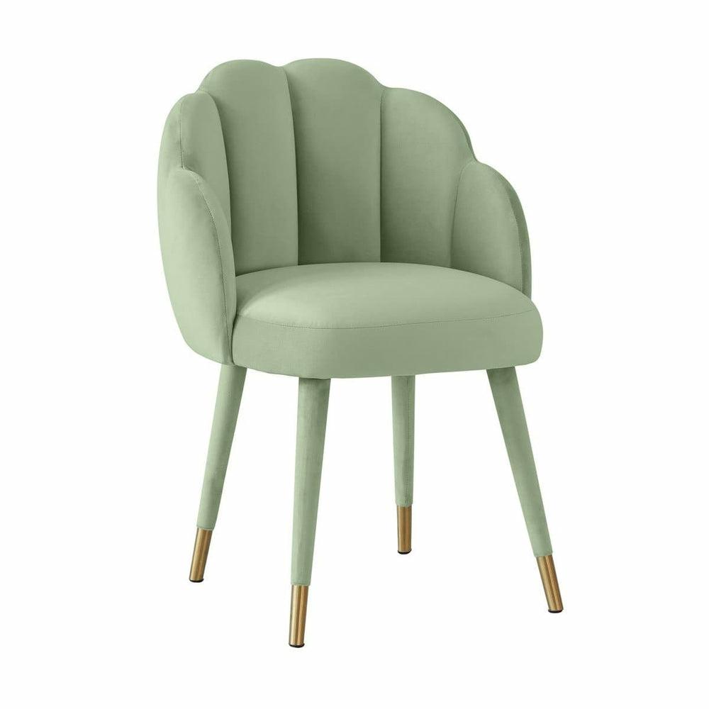 Gardenia Velvet Dining Chair Dining Chairs Green