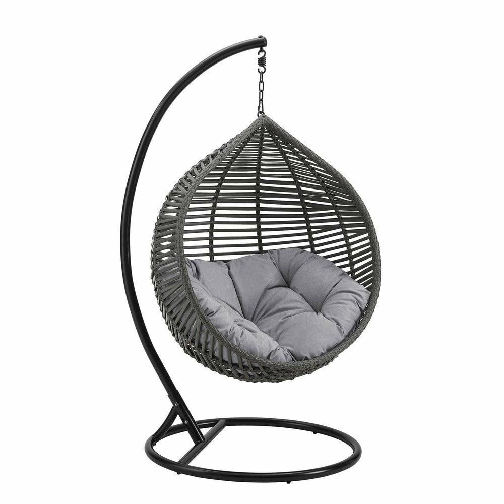 Garner Teardrop Outdoor Patio Swing Chair Outdoor Gray