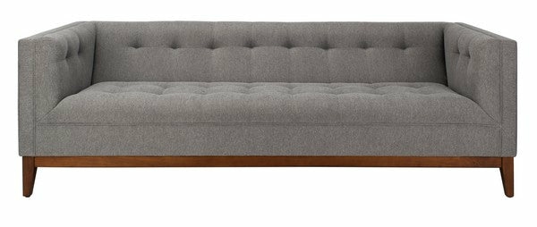 Garnet Linen Tufted Sofa Living Room