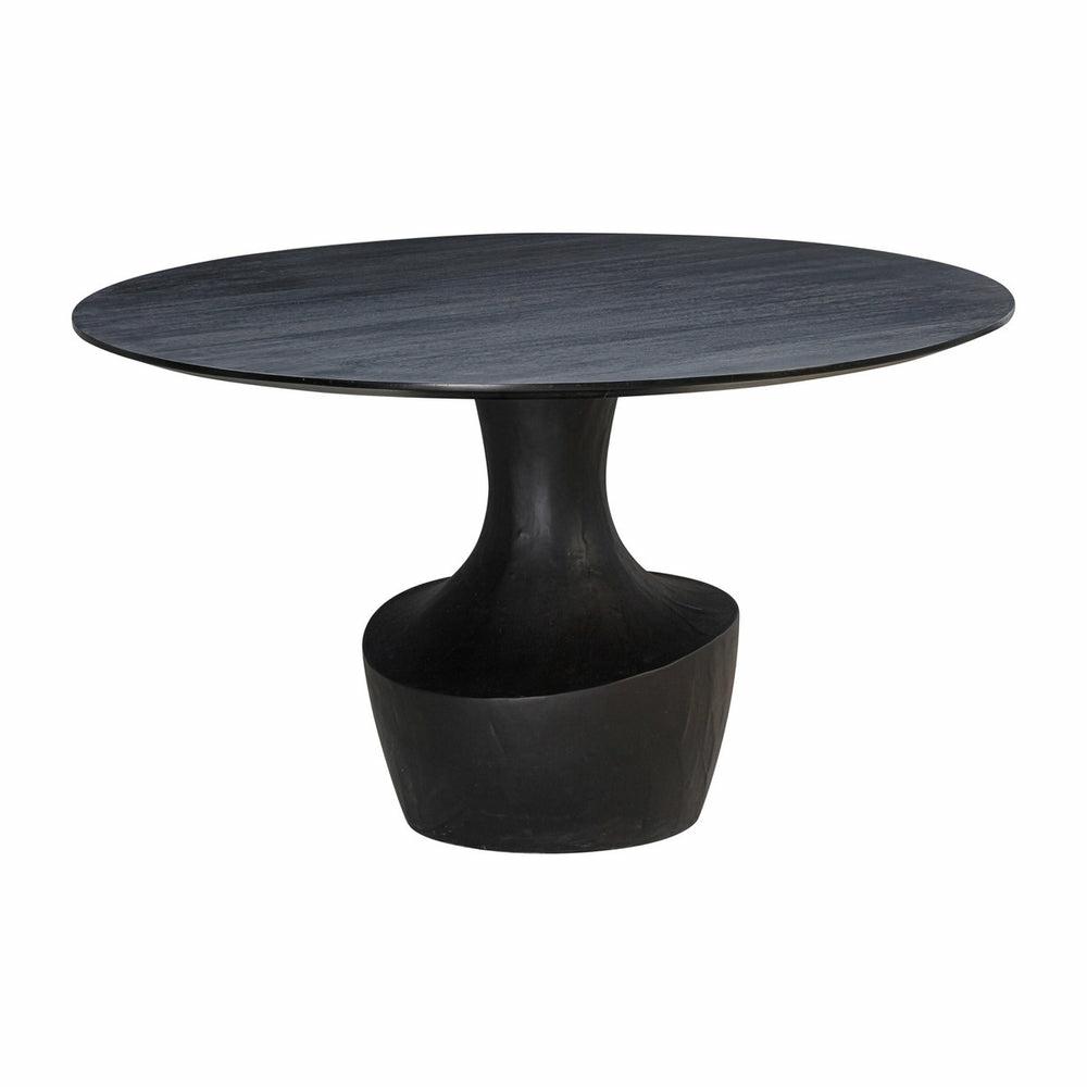 Gevra Black Acacia & Faux Plaster Dining Table Dining Room