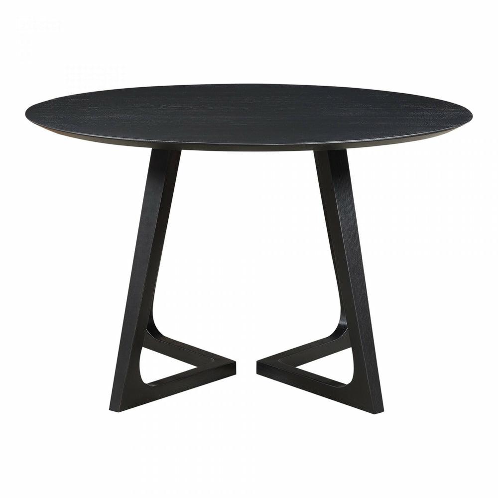 Godenza Dining Table Round Ash Dining Room Black