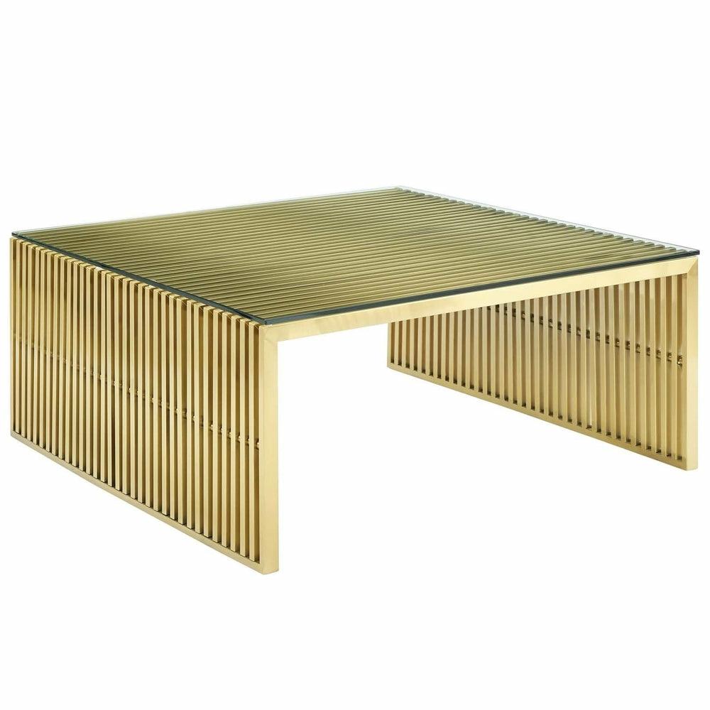 Gold Gridiron Coffee Table Coffee Table