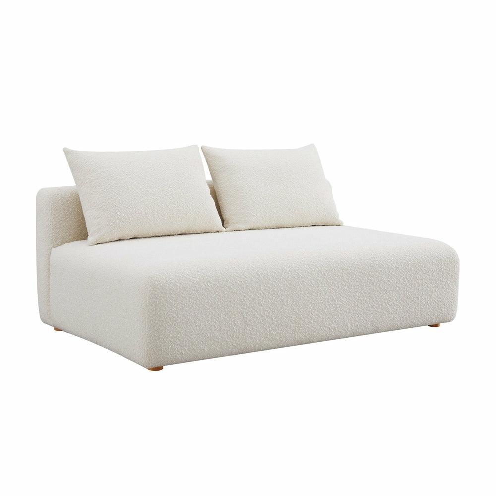 Hangover Cream Boucle Modular Loveseat Living Room