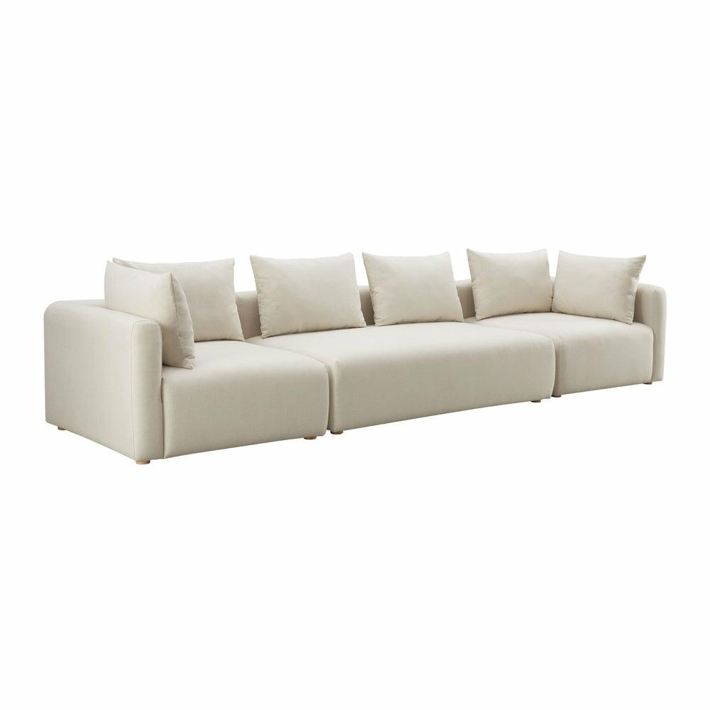 Hangover Cream Linen 145″ Long Sofa Living Room