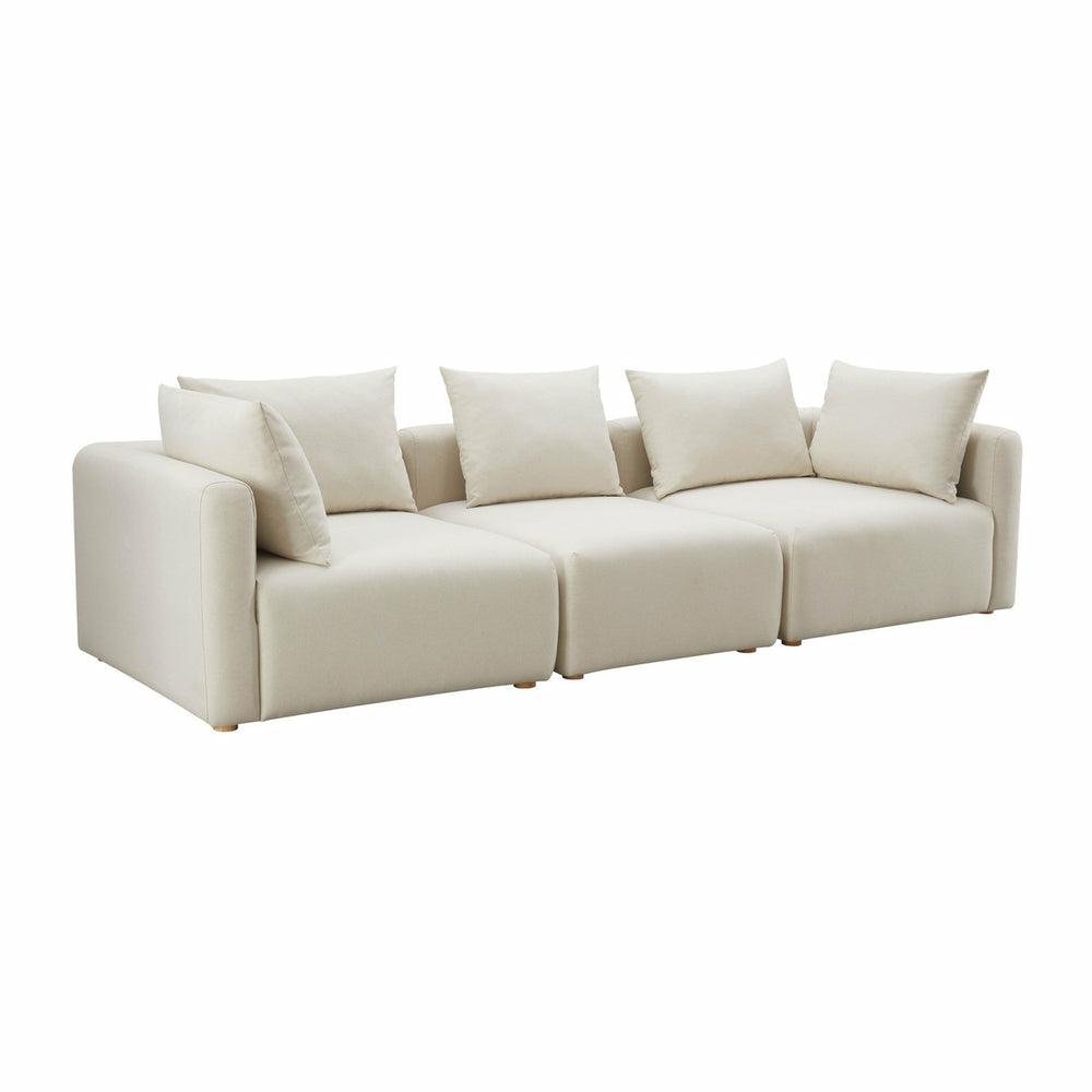 Hangover Cream Linen Sofa Living Room