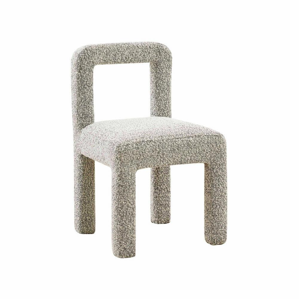 Hazel Boucle Dining Chair Dining Chairs Black