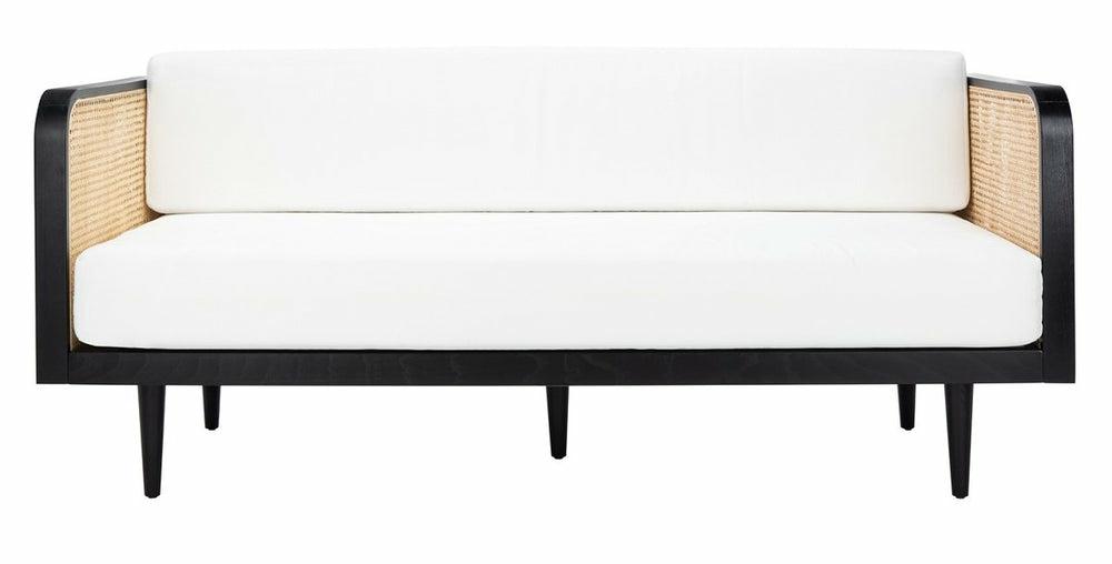 Helena Rattan Daybed Black Living Room