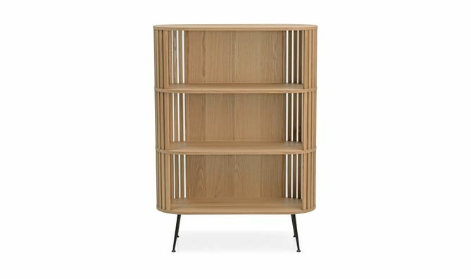 Henrich Oak Bookshelf Bedroom Room Brown