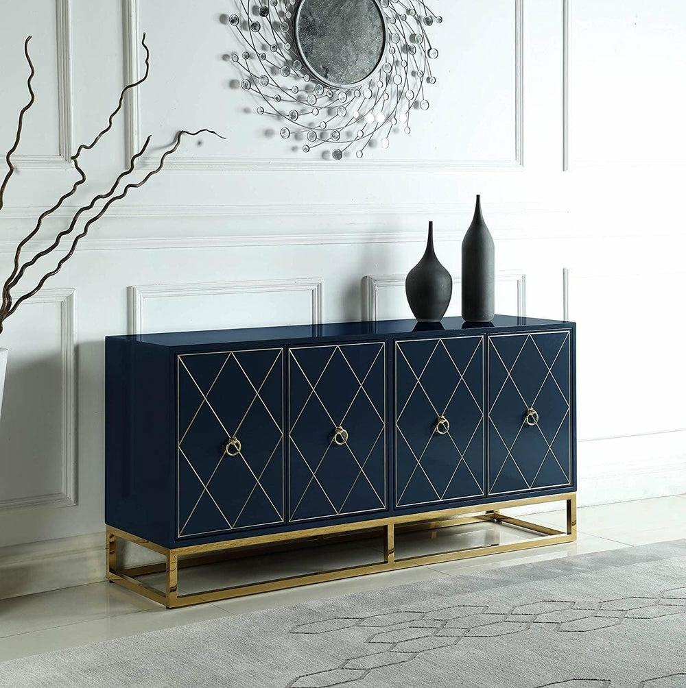 Isabel Lacquer Sideboard Buffets Blue