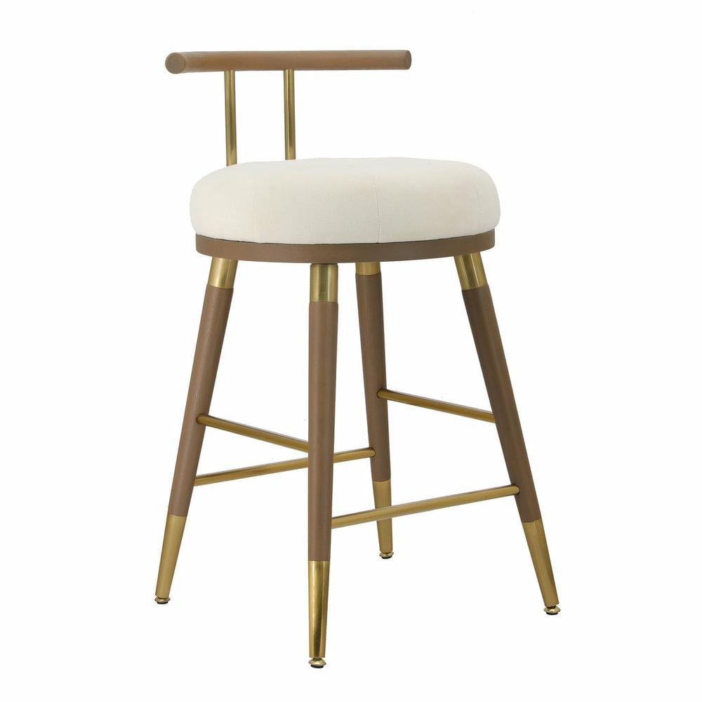 Juniper Cream Velvet Barstool Bar Stools & Carts