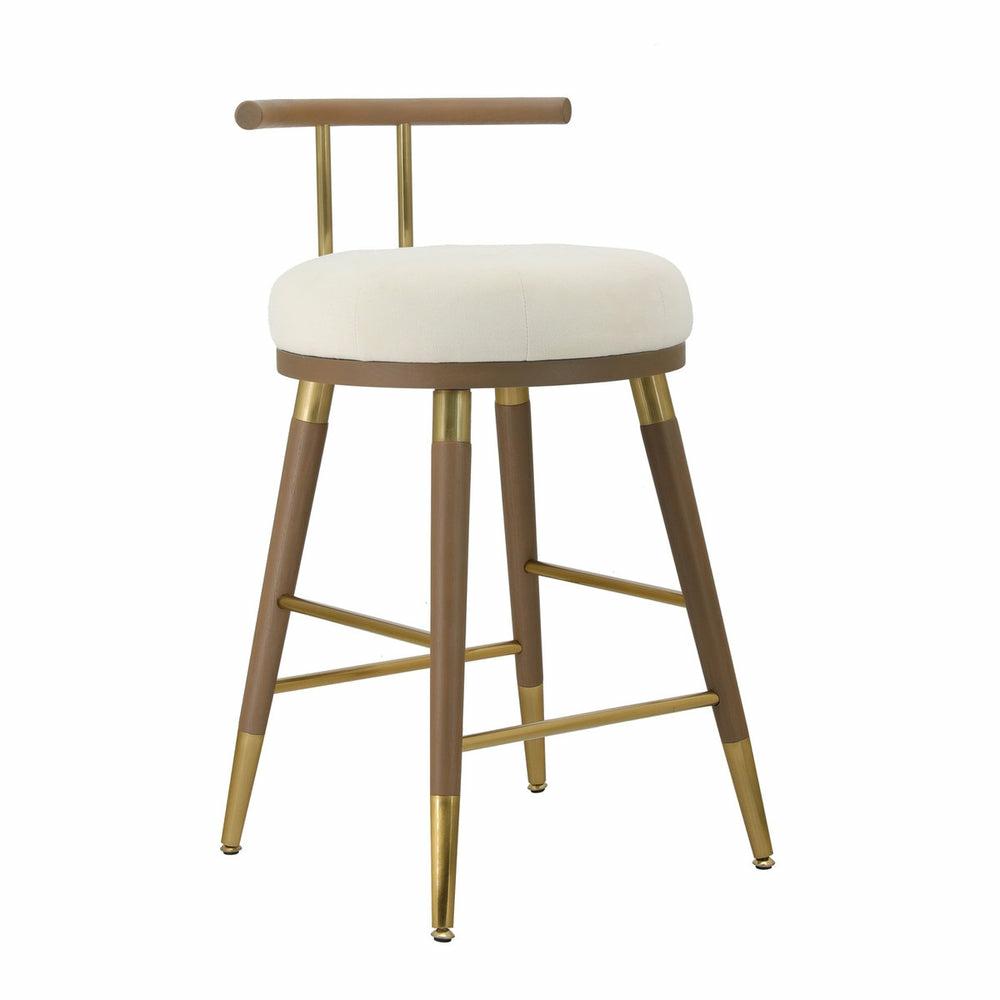 Juniper Cream Velvet Counter Stool Bar Stools & Carts