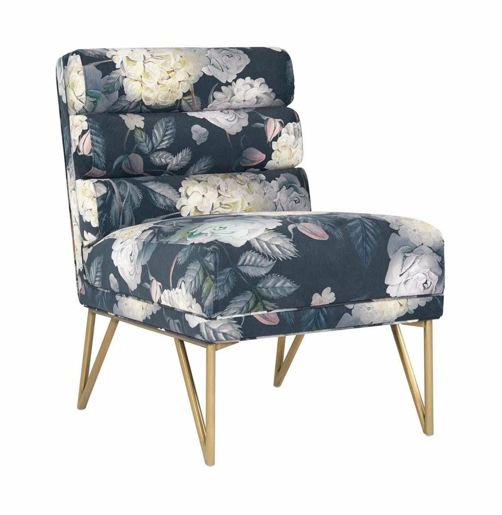 Kelly Floral Velvet Chair Accent Chairs