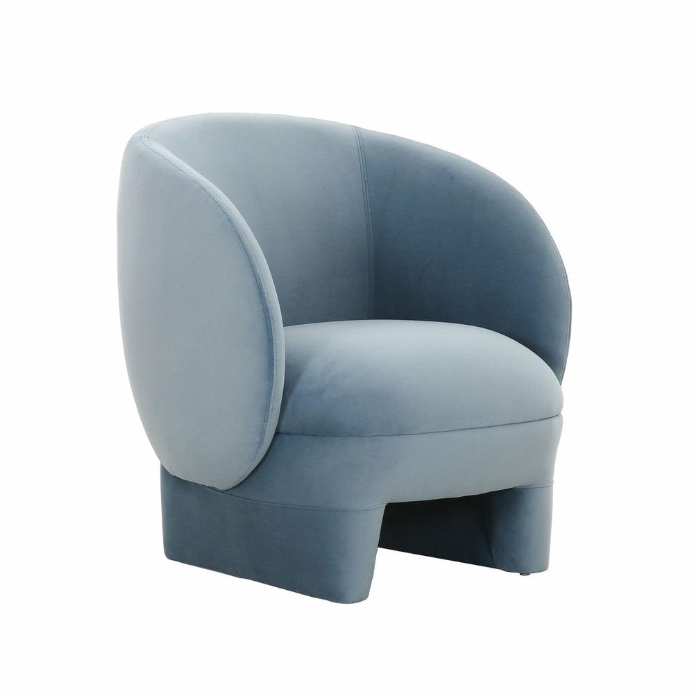 Kiki Velvet Accent Chair Accent Chairs Blue