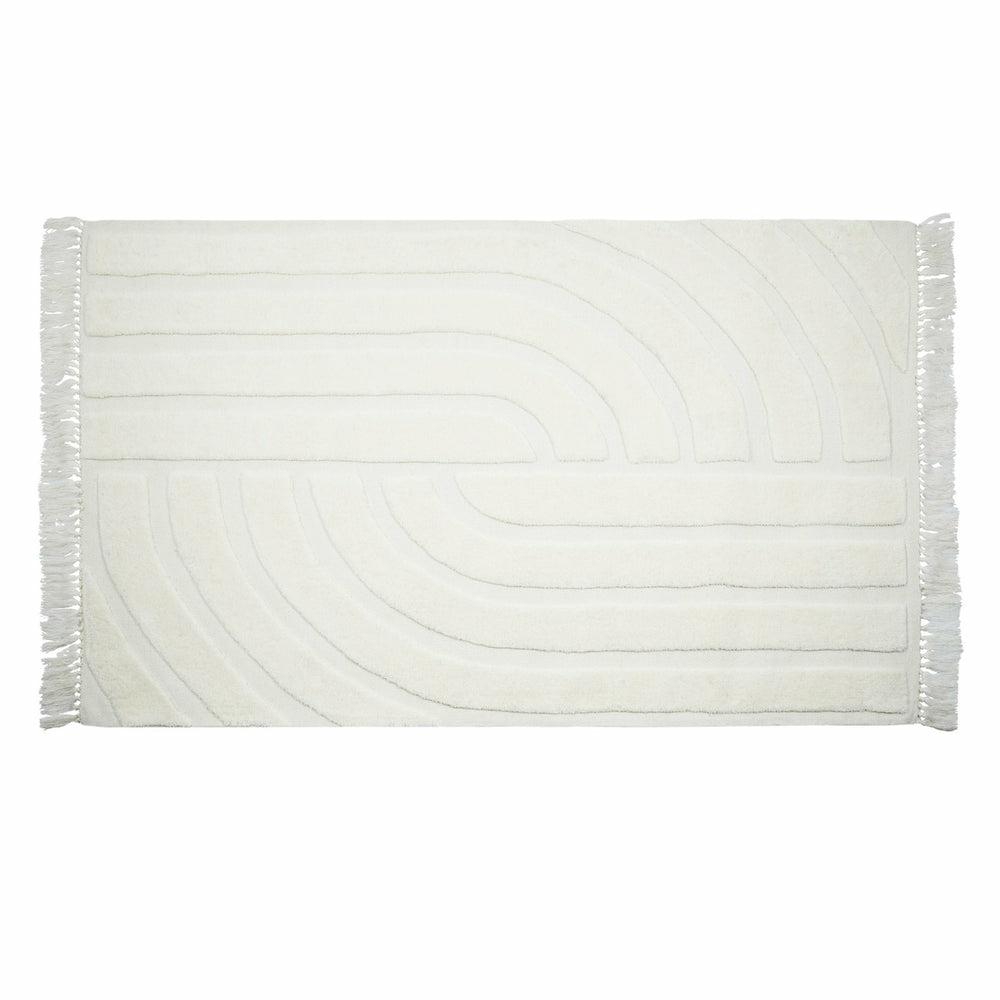 Loop White Area Rug Home Decor