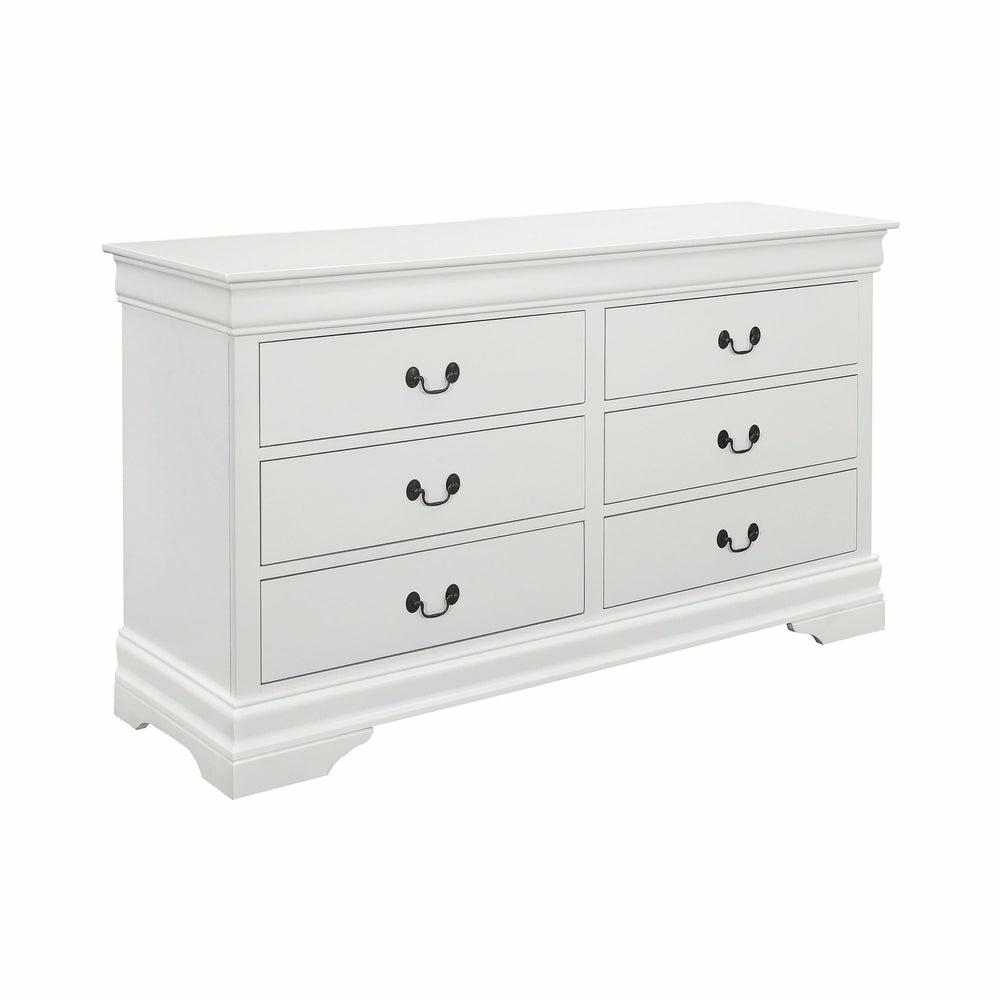 Louis Philippe Elegant White Dresser Bedroom Room