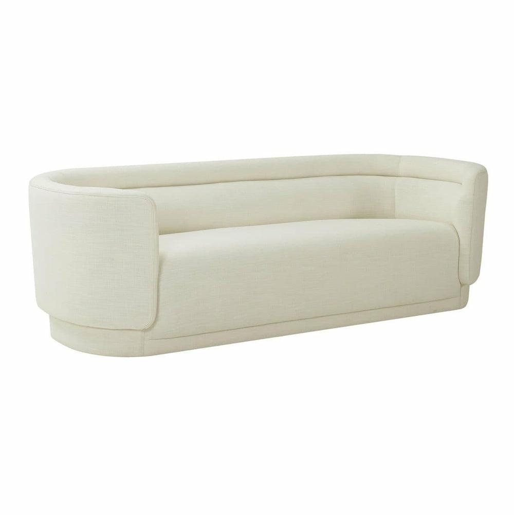 Macie Cream Linen Sofa Living Room