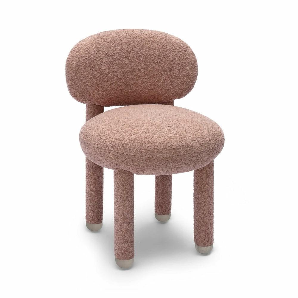 Manu Performance Boucle Side Chair Dining Chairs Pink