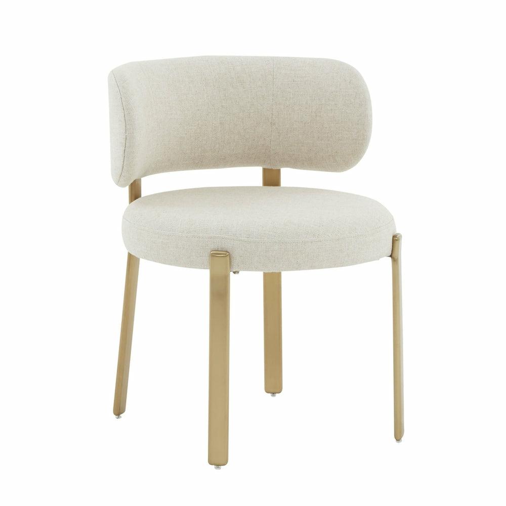 Margaret Cream Linen Dining Chair Dining Chairs