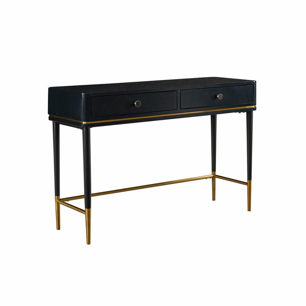 Mariah Two Drawer Desk Office Black