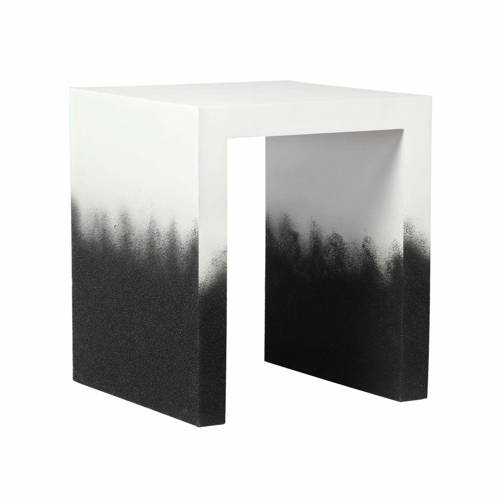 Matra Black And White End Table Living Room