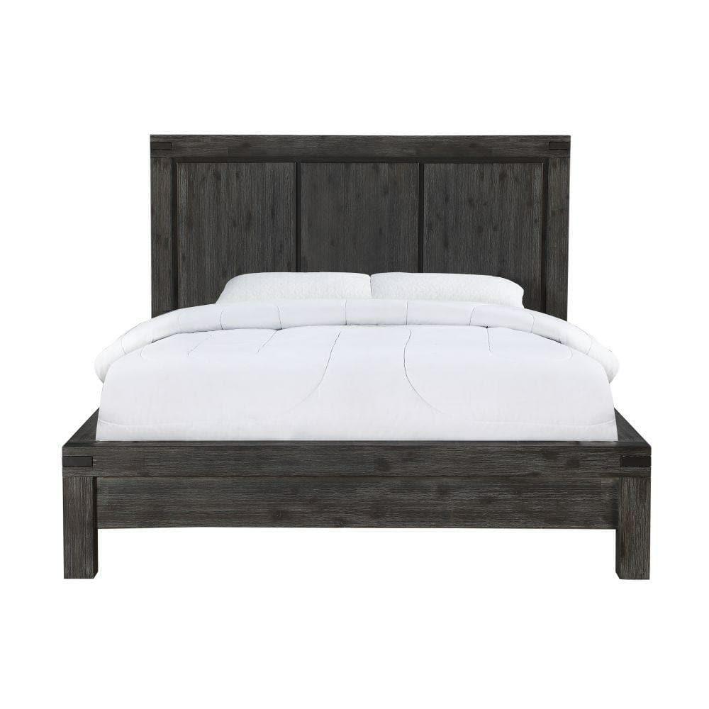 Meadow Solid Wood Platform Bed In Graphite Bedroom Room