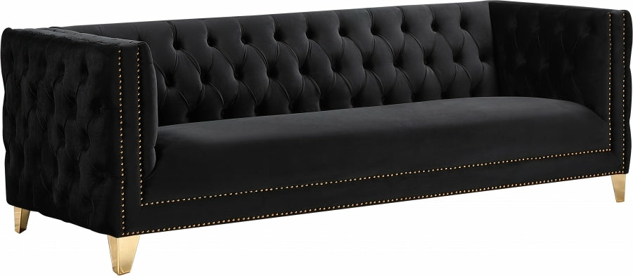 Michelle Velvet Sofa Living Room Black